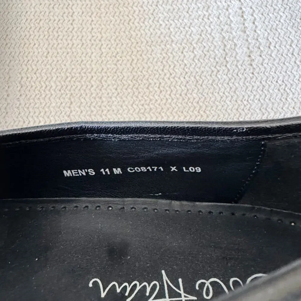 Cole Haan Black Air Aiden Pebbled Leather Penny Loafer Size 11